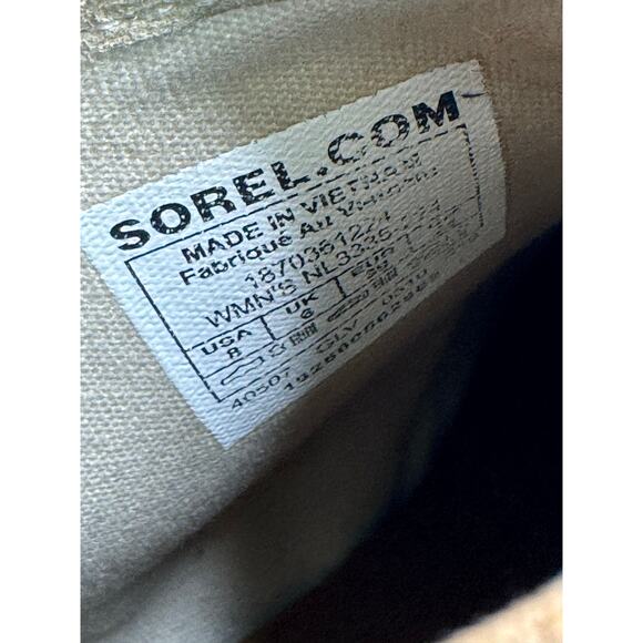 Sorel Harlow Chelsea Boots Camel Brown Suede Waterproof fall winter Women’s 8 - Picture 12 of 16